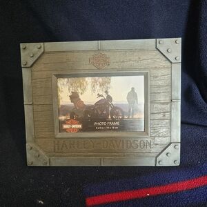 Harley-Davidson Rustic Black And Brown Photo Frame